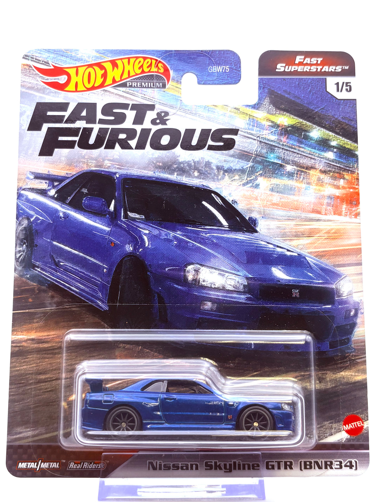 Hot Wheels Nissan Skyline GT-R R34 „Fast & Furious“ inkl. Protector