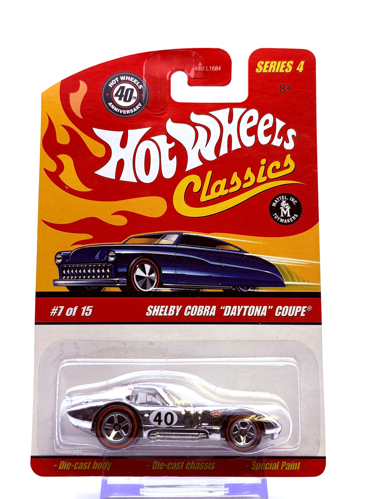 Hot Wheels Classic Shelby Cobra „Daytona“ Coupe (2008) inkl. Protector