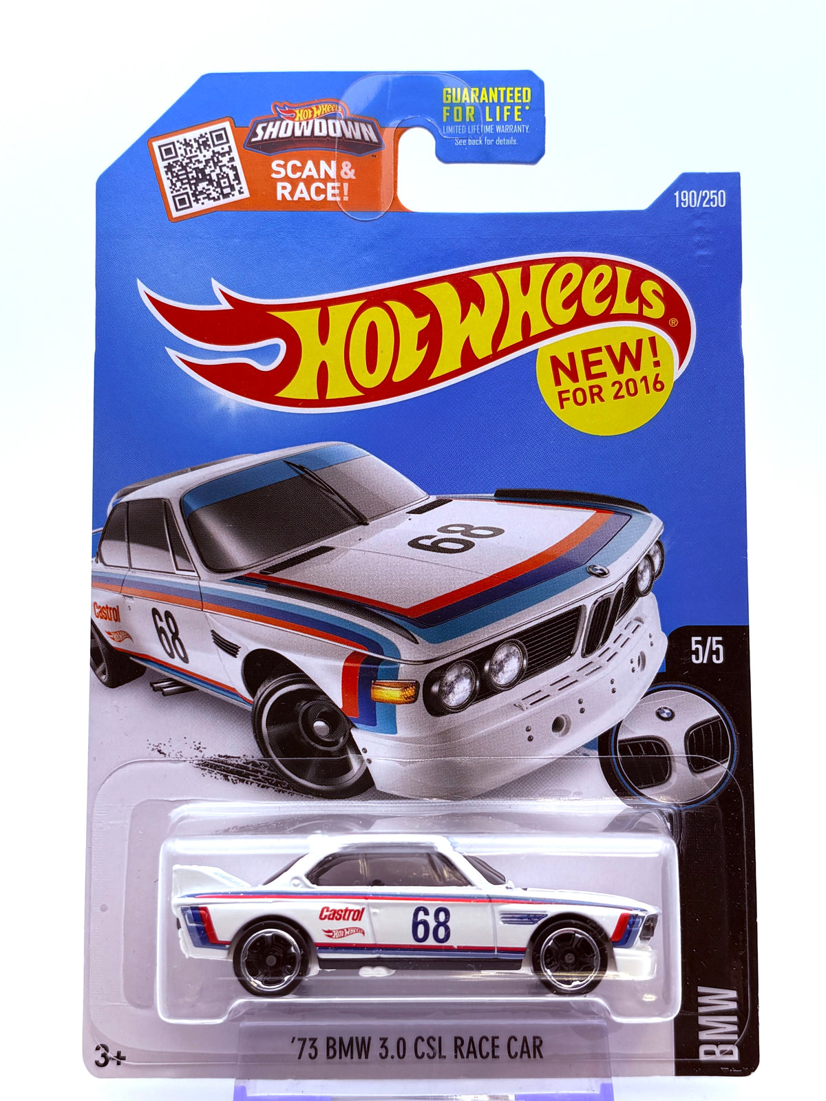 Hot Wheels 73ˋ BMW 3.0 CSL Race Car inkl. Protector