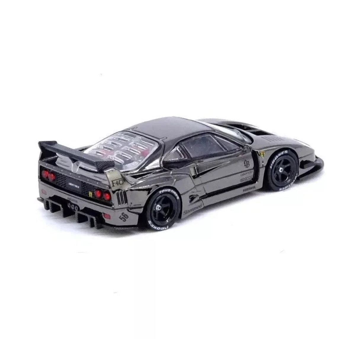 Inno64 LBWK Ferrari F40 Chrome Black