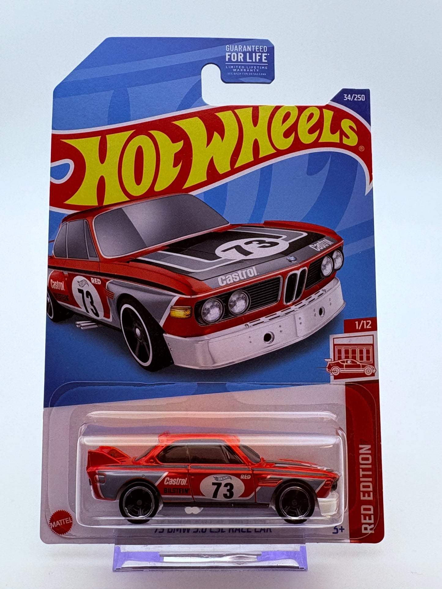 Hot Wheels 73‘ BMW 3.0 CSL / Red Edition inkl. Protector