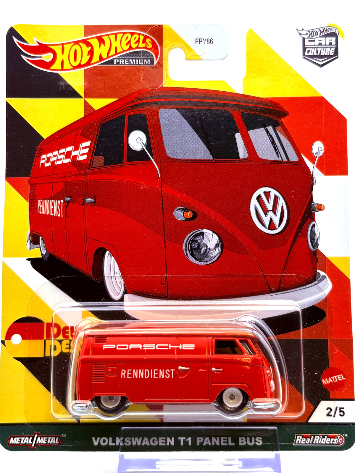 Hot Wheels Volkswagen T1 Panel Bus „Deutschland Design“ inkl. Protector
