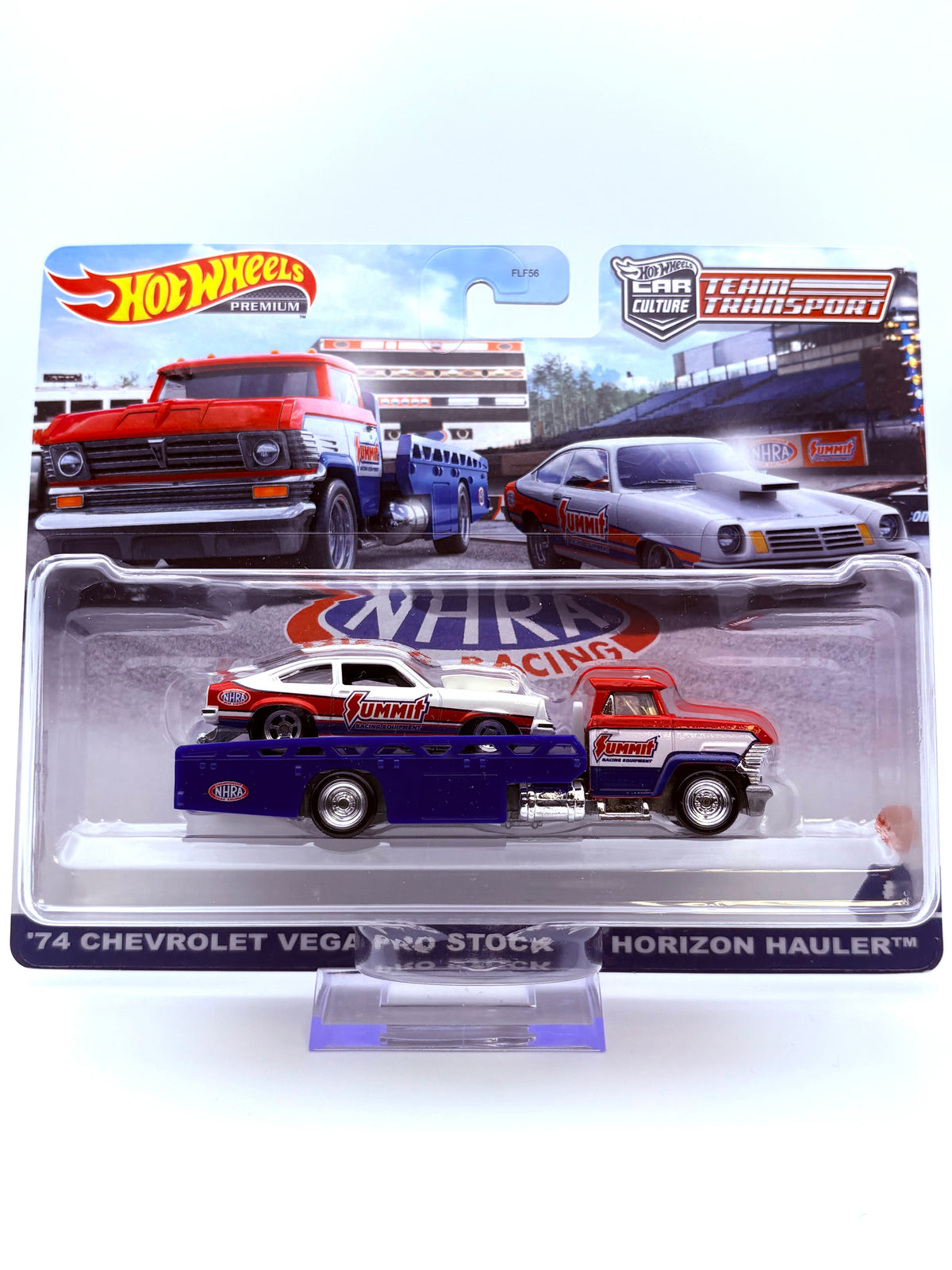 Hot Wheels Team Transport 74 Chevrolet Vega Pro Stock + Horizon Hauler #34
