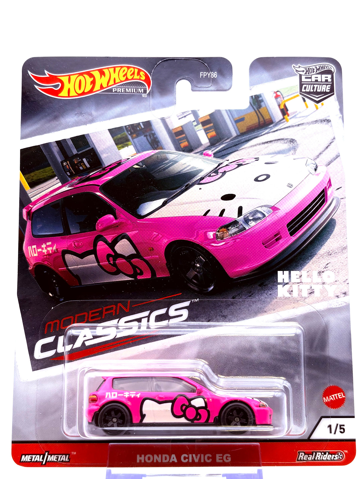 Hot Wheels Honda Civic EG „Hello Kitty“ Modern Classics inkl. Protector