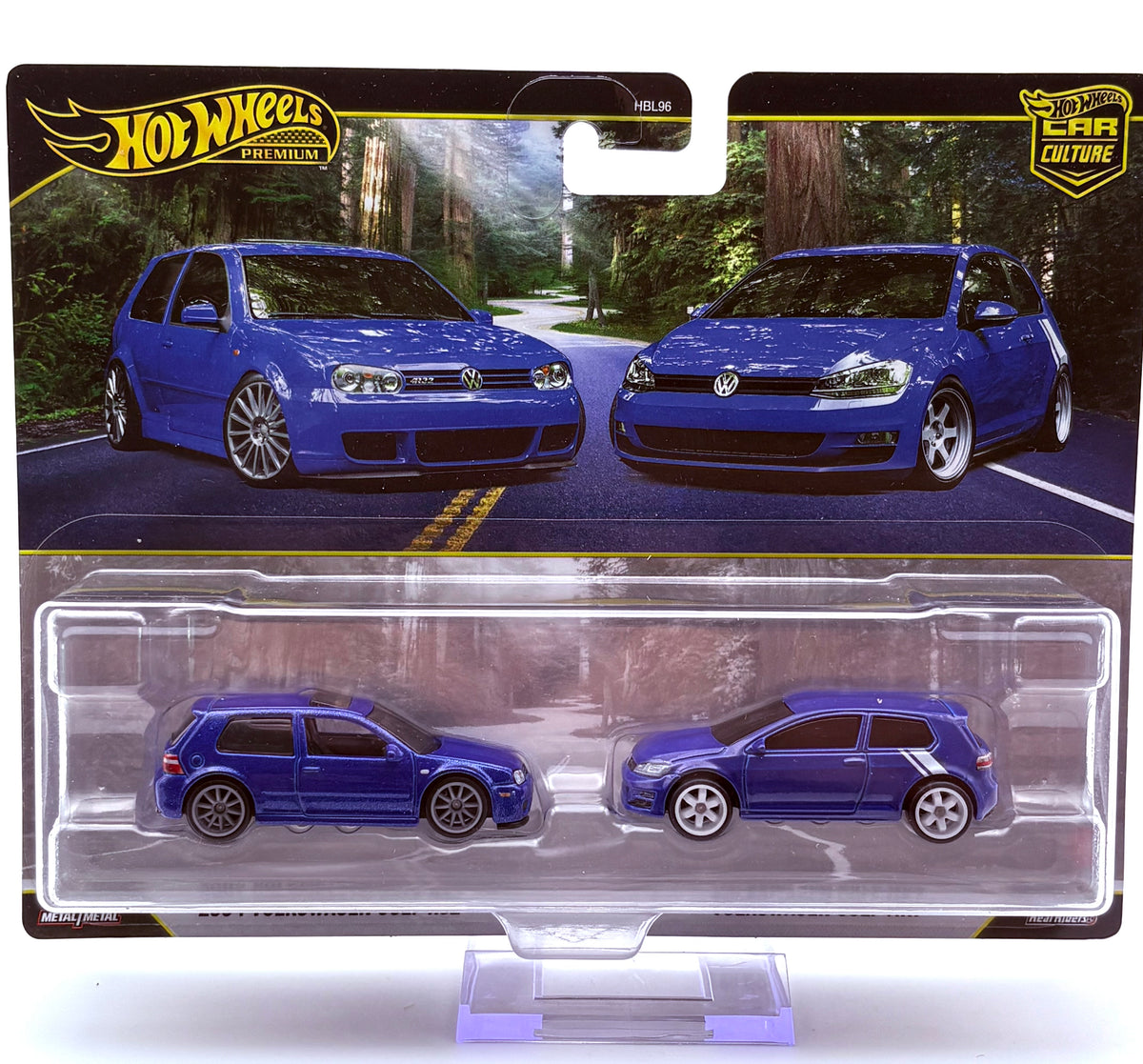 Hot Wheels Premium 2-Pack VOLKSWAGEN VW Golf R32 + Golf MK7