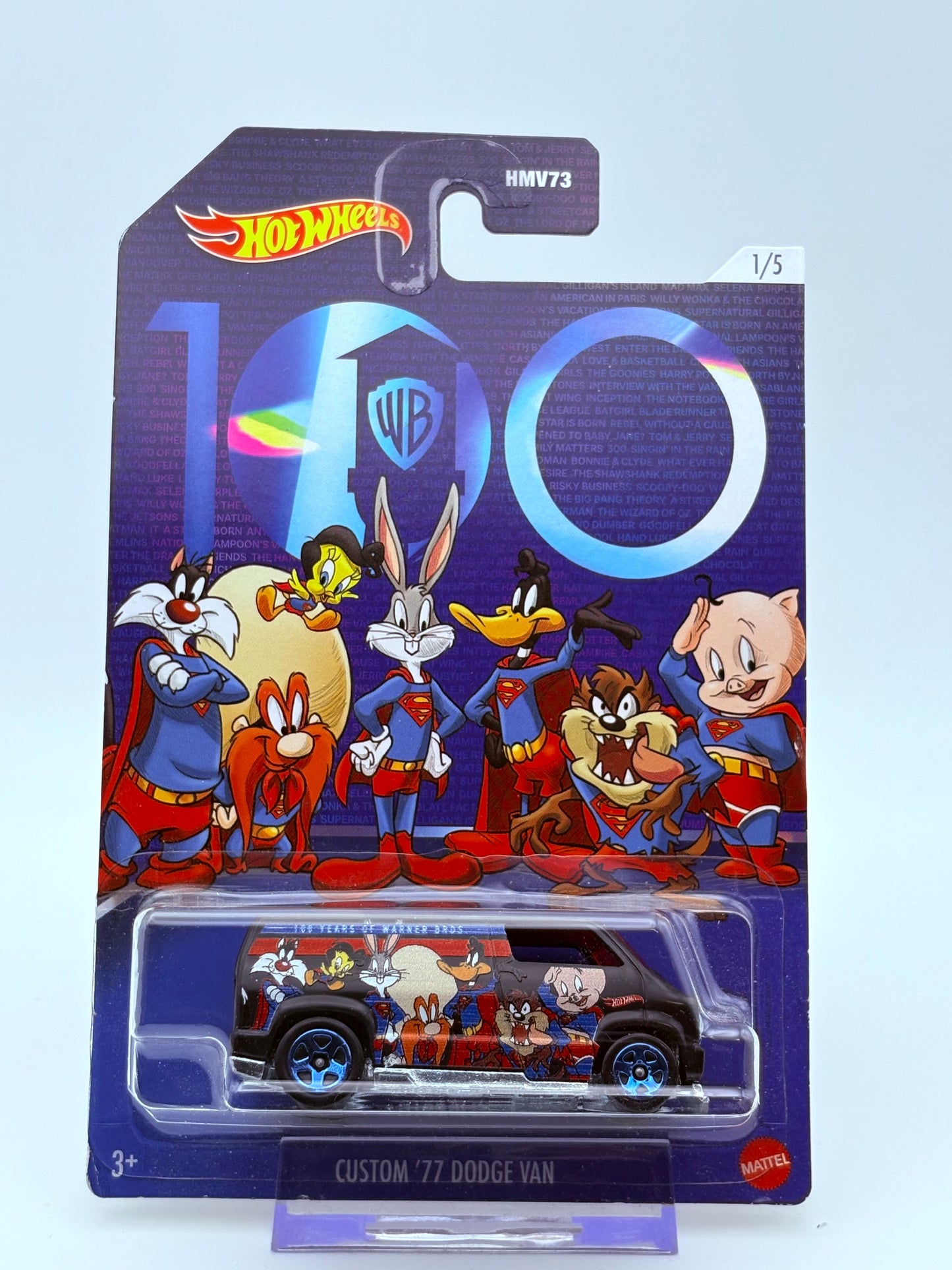 Hot Wheels Custom 77ˋ Dodge Van 100 Yearˋs Warner Bros.