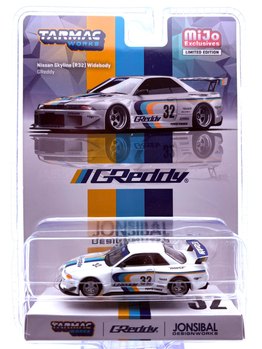 Tarmac Works Nissan Skyline (R32) Widebody GReddy Limited Edition