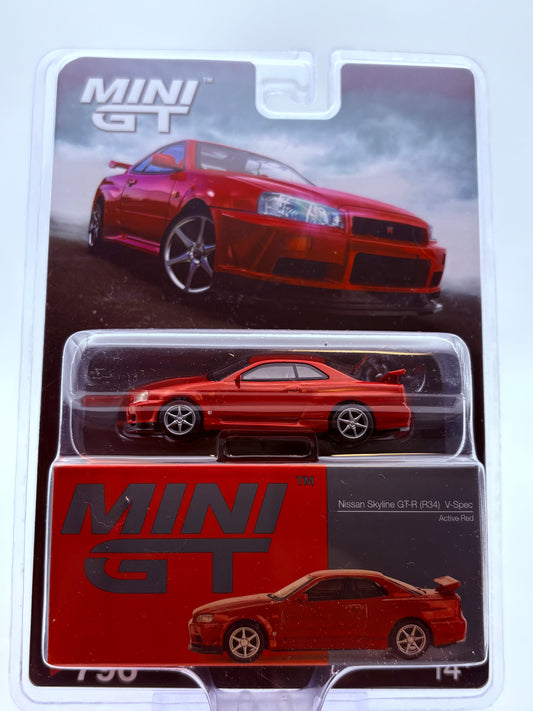 Mini GT Nissan Skyline GT-R R34 V-Spec