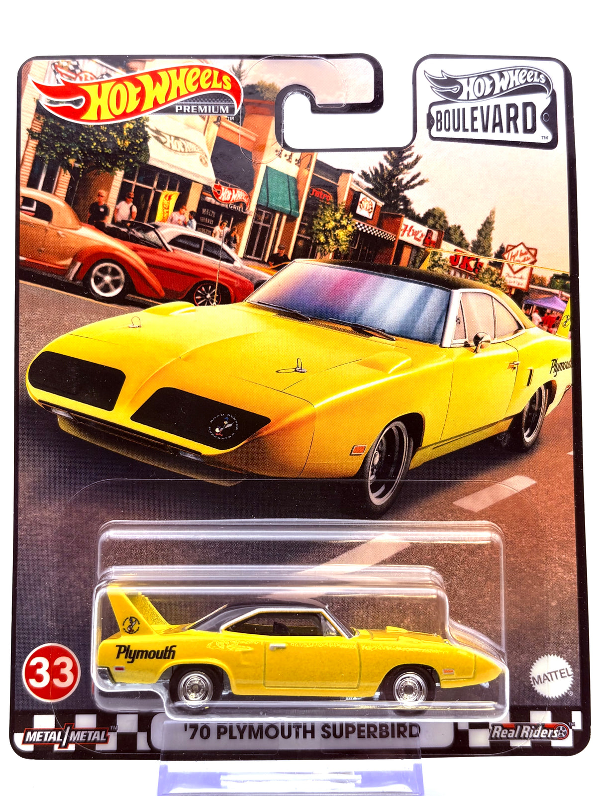 Hot Wheels 70‘ Plymouth Superbird „Boulevard #33“ inkl. Protector
