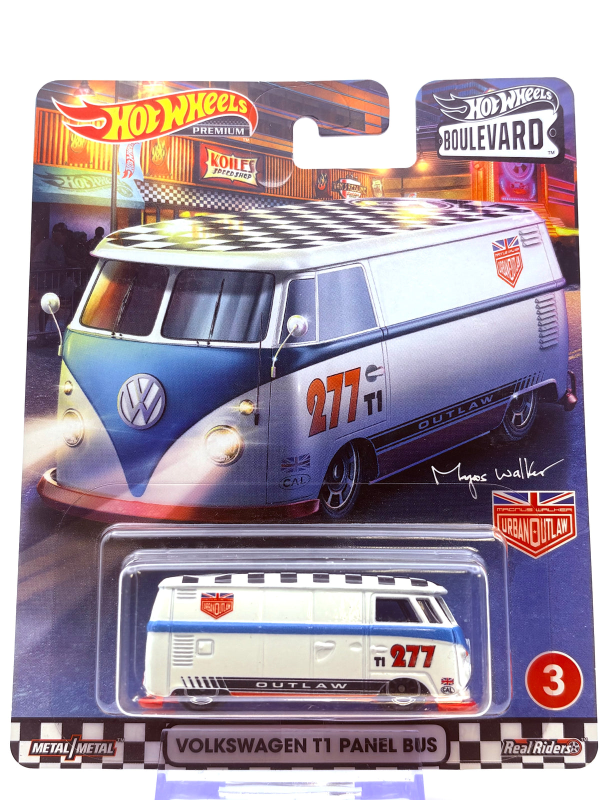 Hot Wheels Volkswagen T1 Panel Bus „Boulevard #3“ inkl. Protector