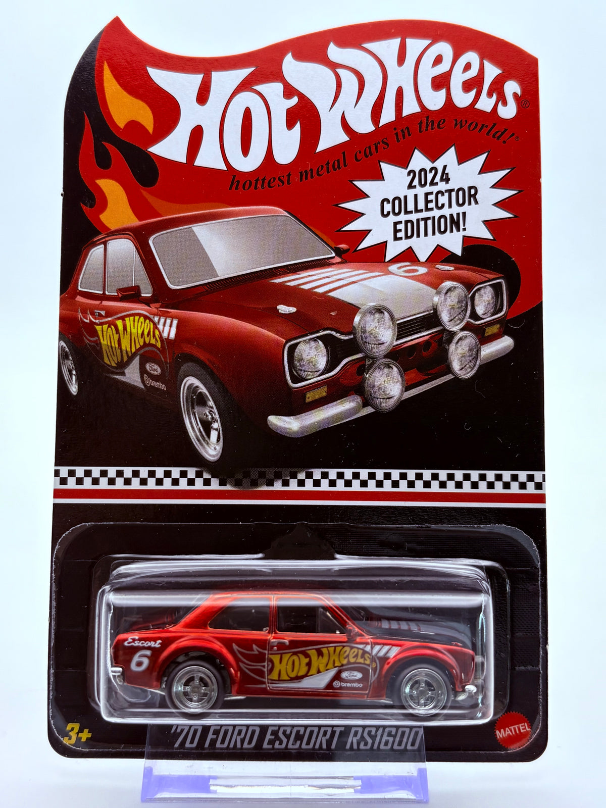 Hot Wheels 70ˋ Ford Escort RS1600 „Collector Edition 2024“ Inkl. Protector