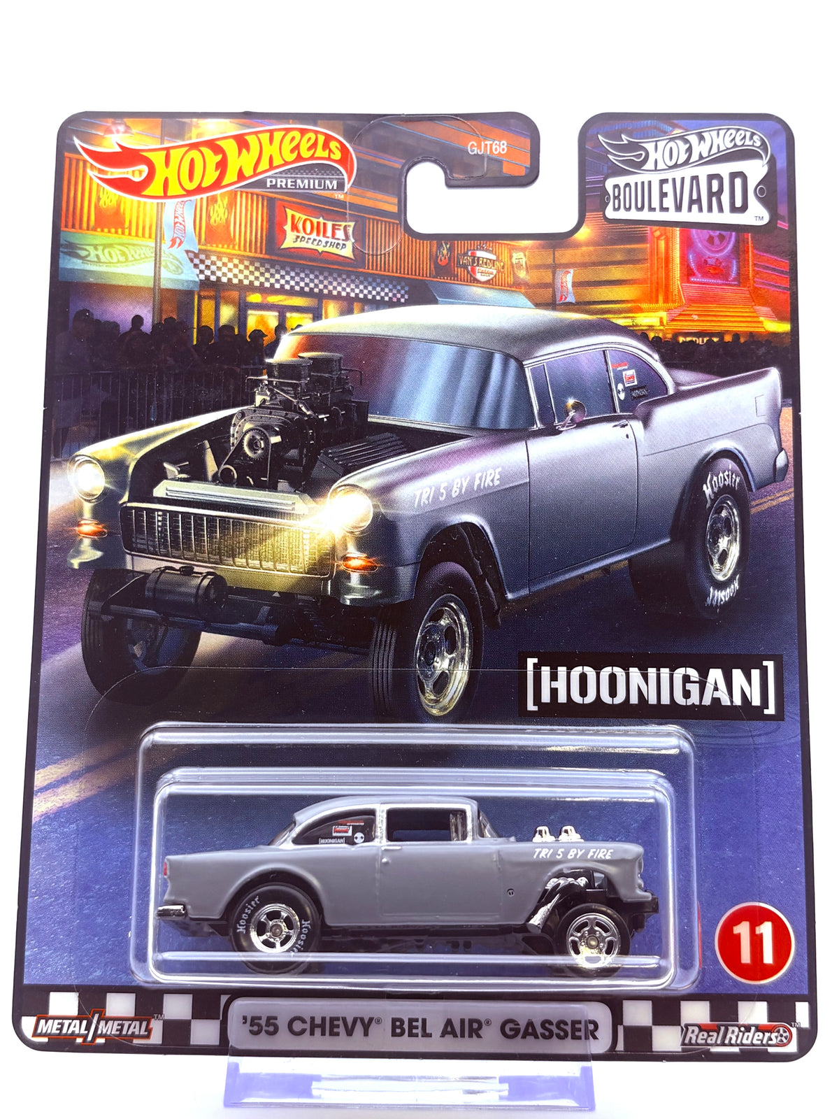 Hot Wheels 55ˋ Chevy Bel Air Gasser „Boulevard #11“ Inkl. Protector