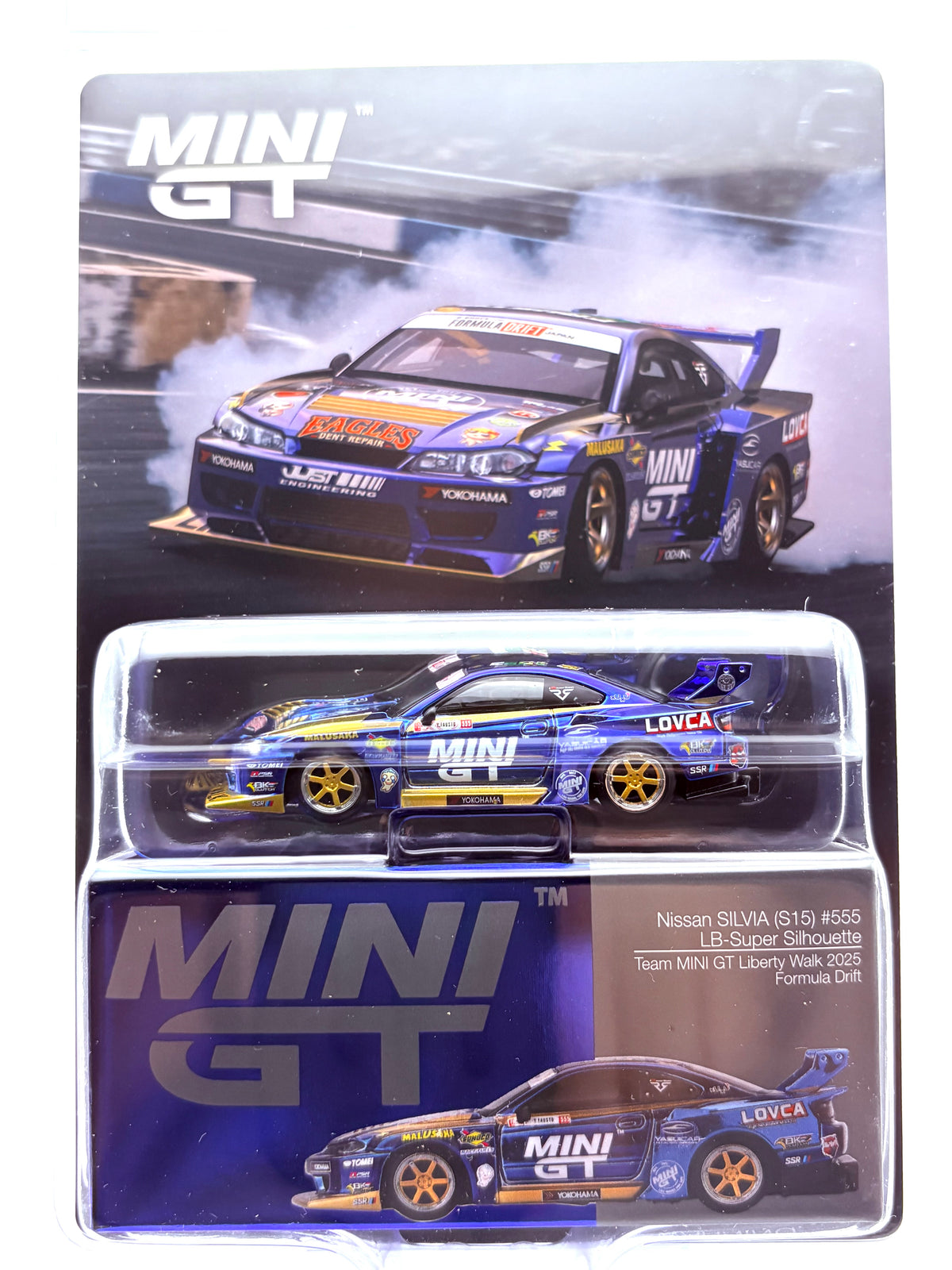 Mini GT #1185 - Nissan LB-Super Silhouette S15 SILVIA #555