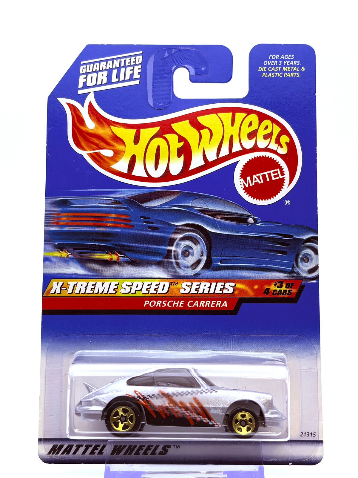 Hot Wheels Porsche Carrera „X-Treme Speed“ (1999) inkl. Protector