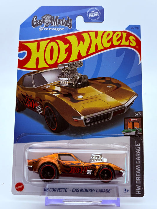 Hot Wheels 68ˋ Corvette - Gas Monkey Garage STH inkl. Protector