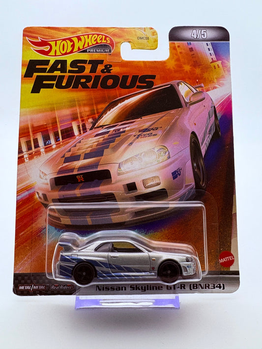 Hot Wheels Nissan Skyline GT-R R34 Fast&Furious Premium inkl. Protector