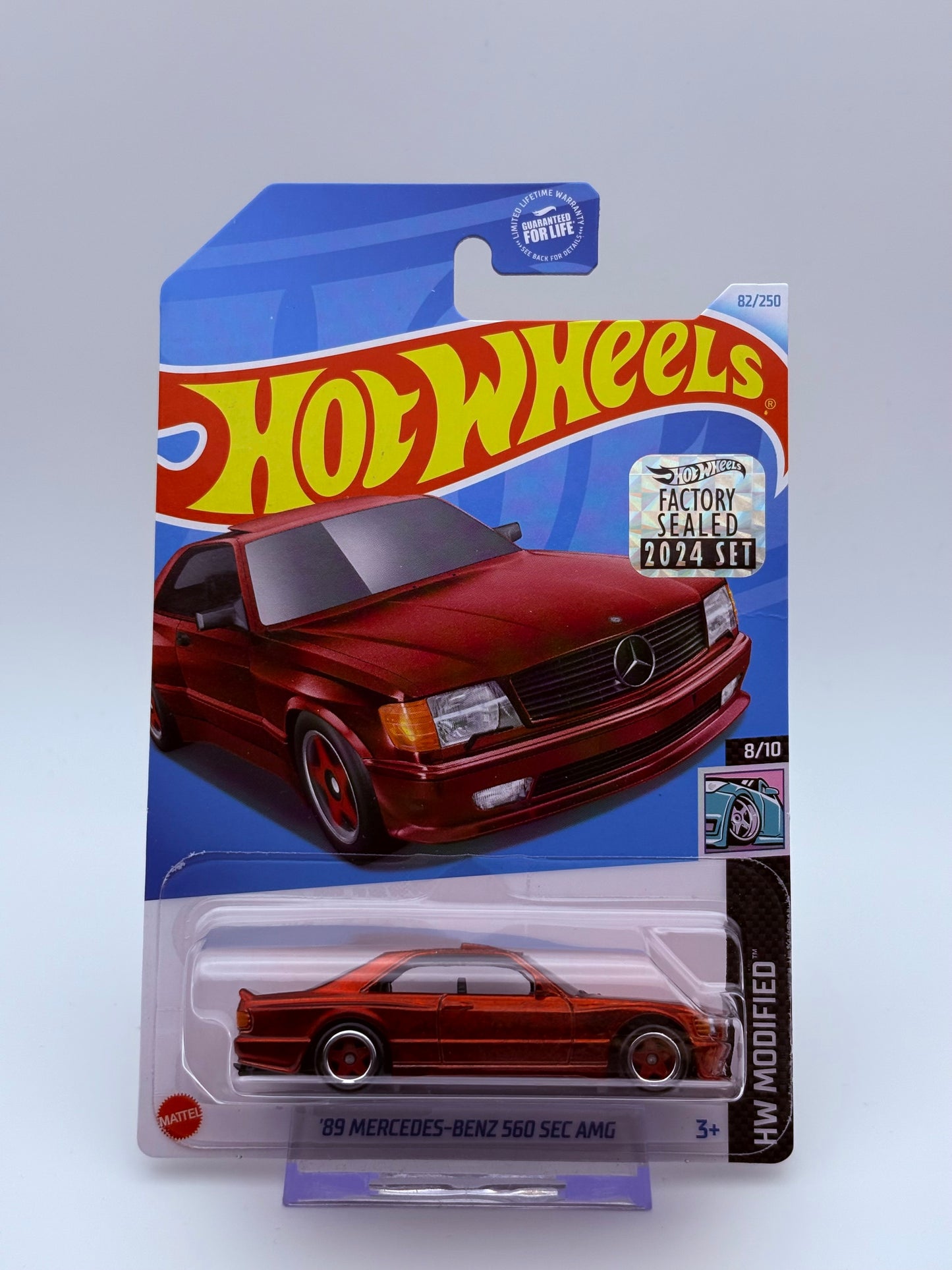 Hot Wheels 89ˋ Mercedes Benz 560 SEC AMG Super Treasure Hunt, Factory Sealed