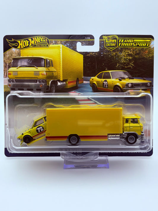 Hot Wheels Team Transporter 1972 Toyota Corolla & Sakura Sprinter